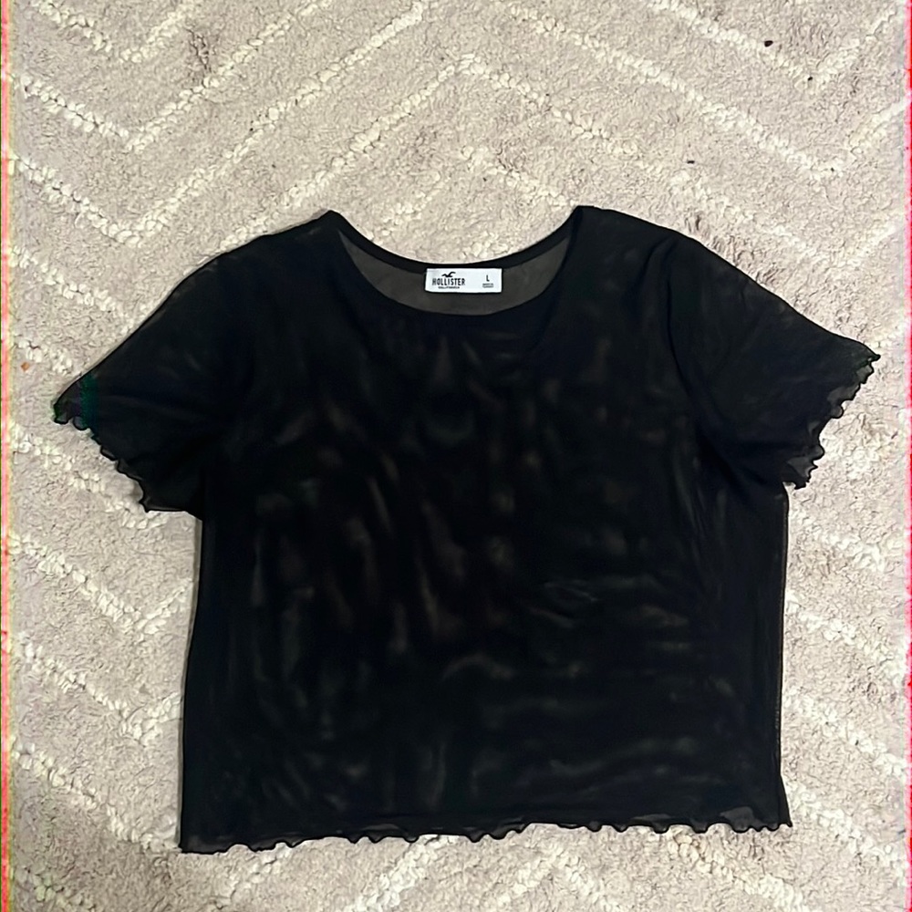 Hollister mesh crop